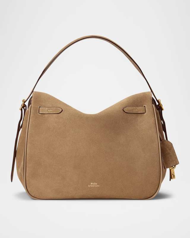 Polo ID Suede Large Satchel Bag